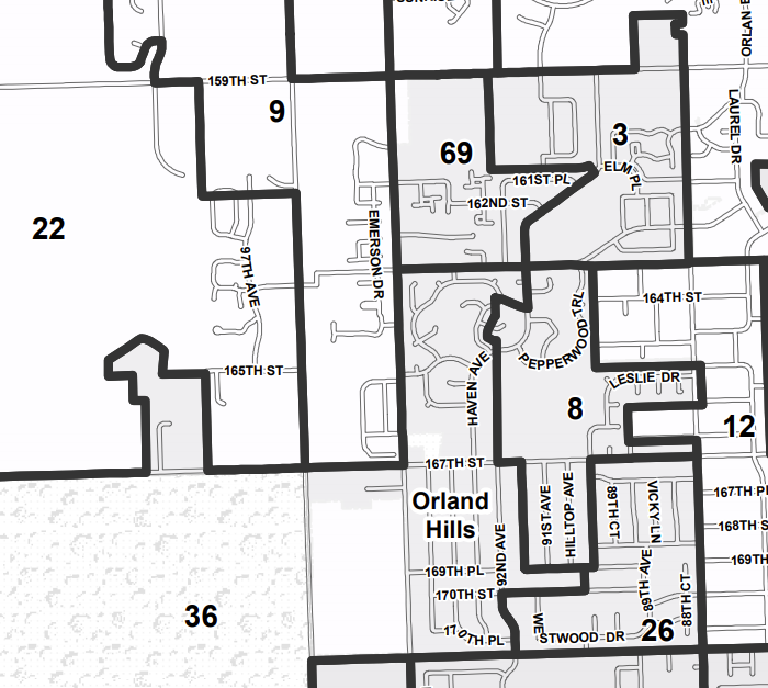 Orland Hills Voting Precincts