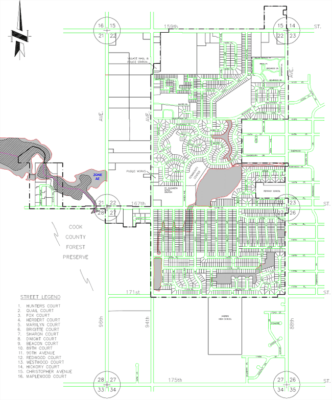 Orland Hill Flood Map